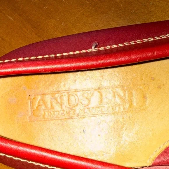 LANDS' END Comfort Leather Penny Loafers Womens 9B US Everyday Casual Holiday - Picture 6 of 7